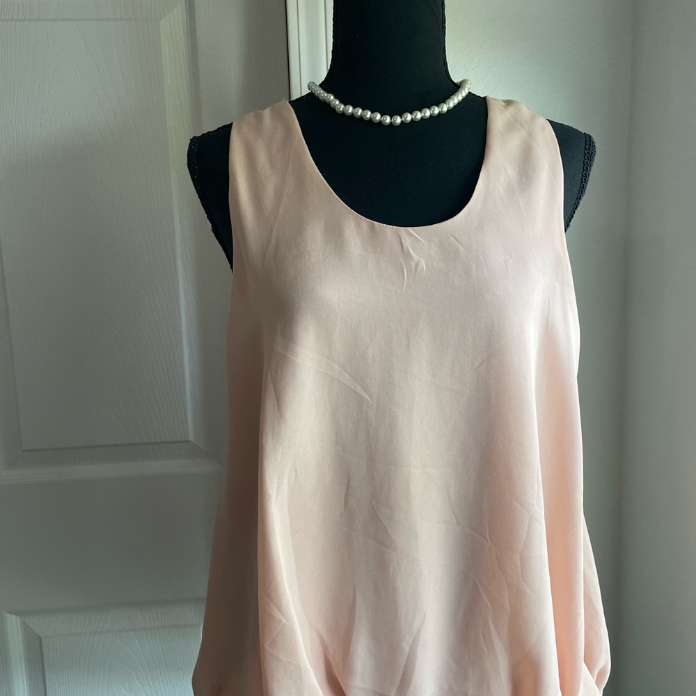 Elegant Pink Sleeveless Top